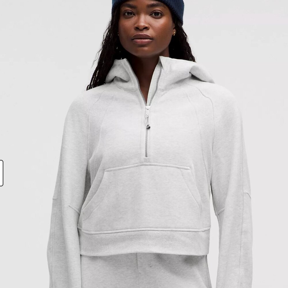 Lululemon Scuba Quarter Zip Heather Grey Size M/L